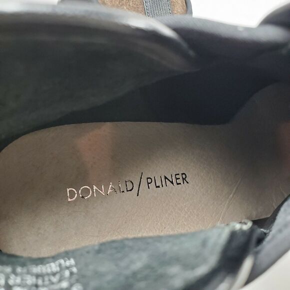 Donald Pliner women boots Wedge Bootie Dark Brown Suede Luluu Sz 9.5 new - Picture 6 of 8